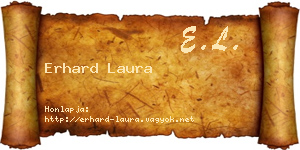 Erhard Laura névjegykártya