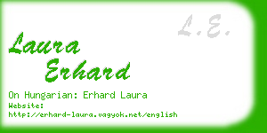 laura erhard business card